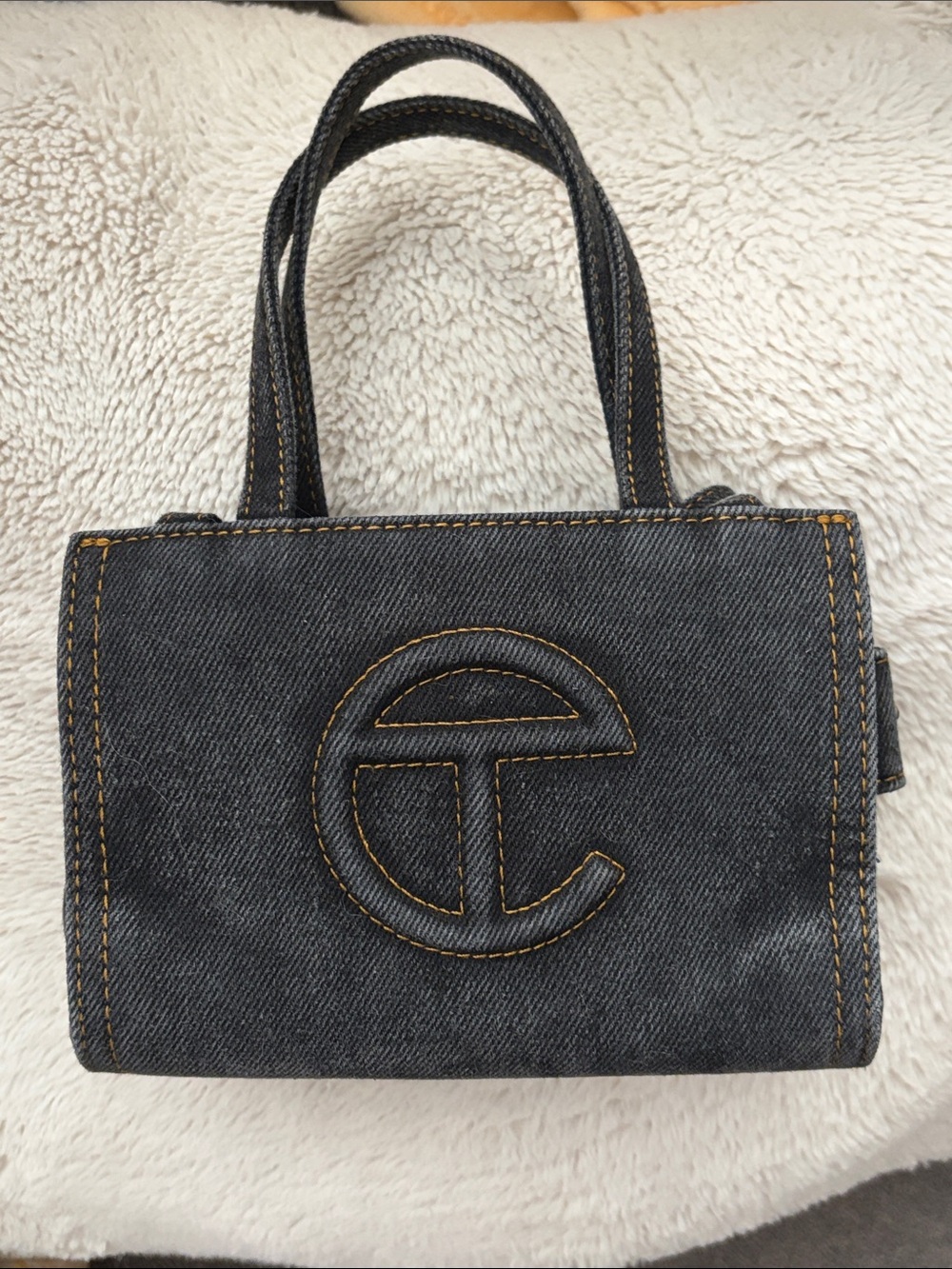 TELFAR Denim Small Shopper